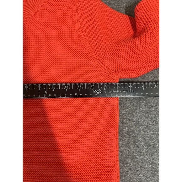 COS Red 100% Cotton Sweater SZ S Bright Colorful Everyday Staple Casual Cozy - Picture 5 of 6